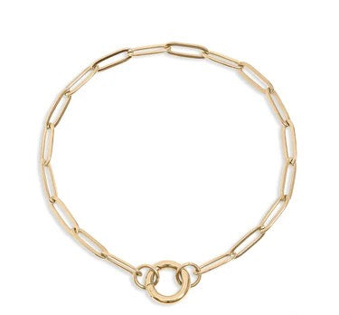 PULSERA PAPERCLIP CON ARO