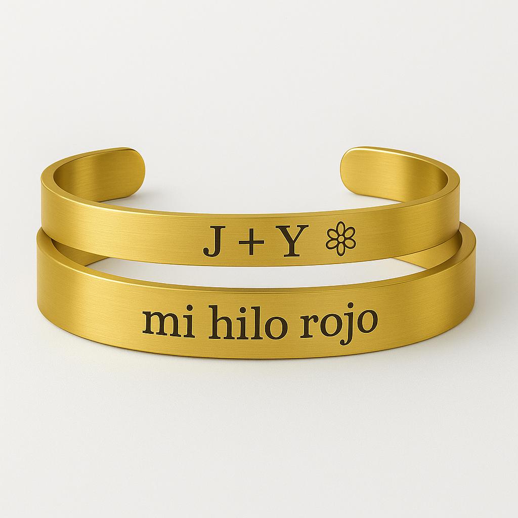 BRAZALETE PERSONALIZABLE CON MIRADA O TEXTO