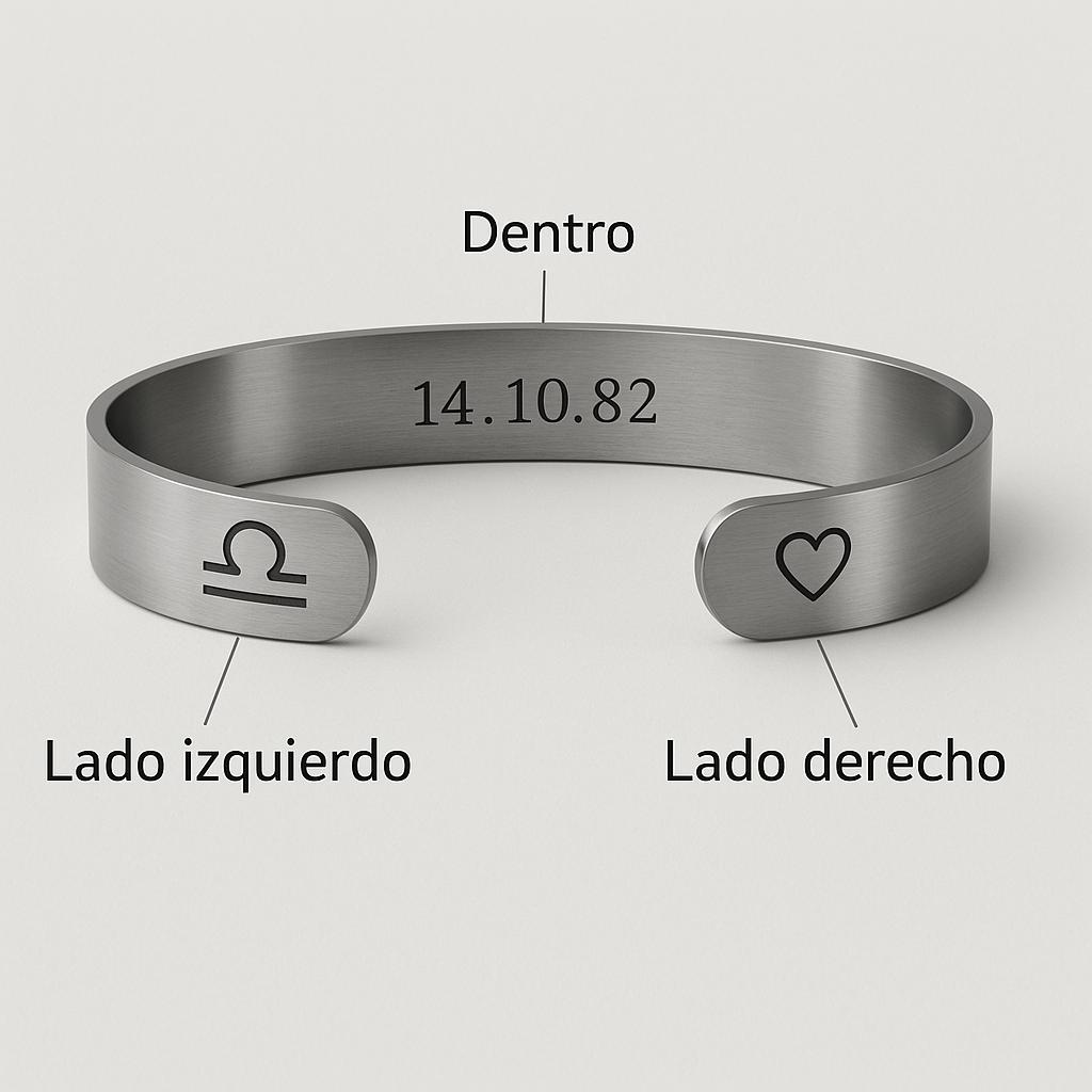 BRAZALETE PERSONALIZABLE CON MIRADA O TEXTO