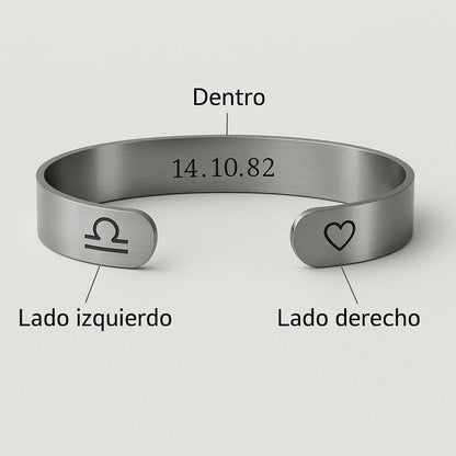 BRAZALETE PERSONALIZABLE CON MIRADA O TEXTO