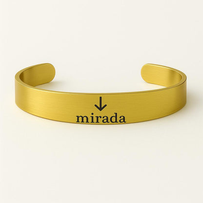 BRAZALETE PERSONALIZABLE CON MIRADA O TEXTO