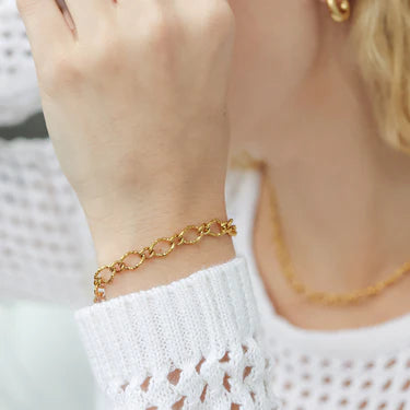 PULSERA HAMMERED OVAL