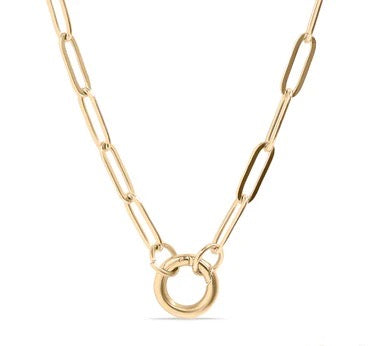 CADENA PAPERCLIP CON ARO