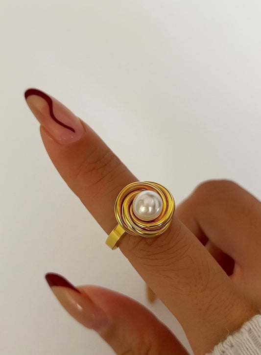 Anillo Nudo Pearl