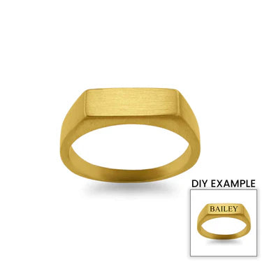 ANILLO PERSONALIZABLE RECTANGULAR