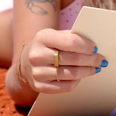 ANILLO PERSONALIZABLE RECTANGULAR