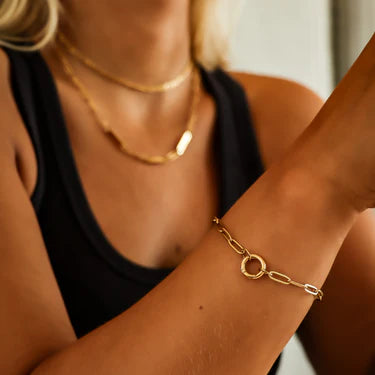 PULSERA PAPERCLIP CON ARO