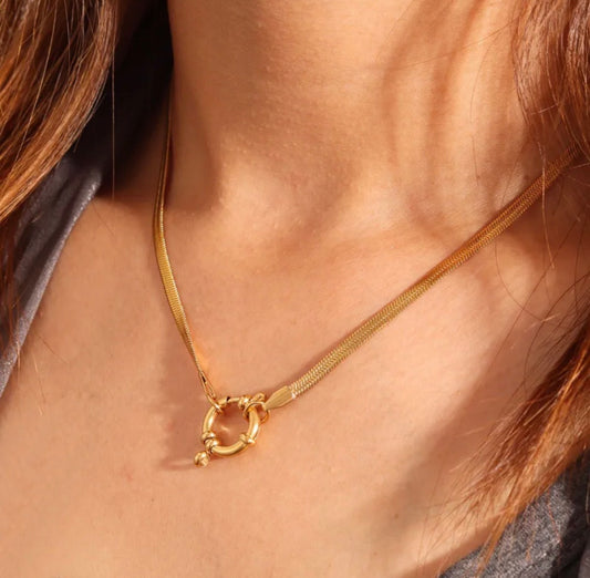 CADENA SERPIENTE CON ARO